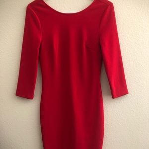 Express ribbed midi dress